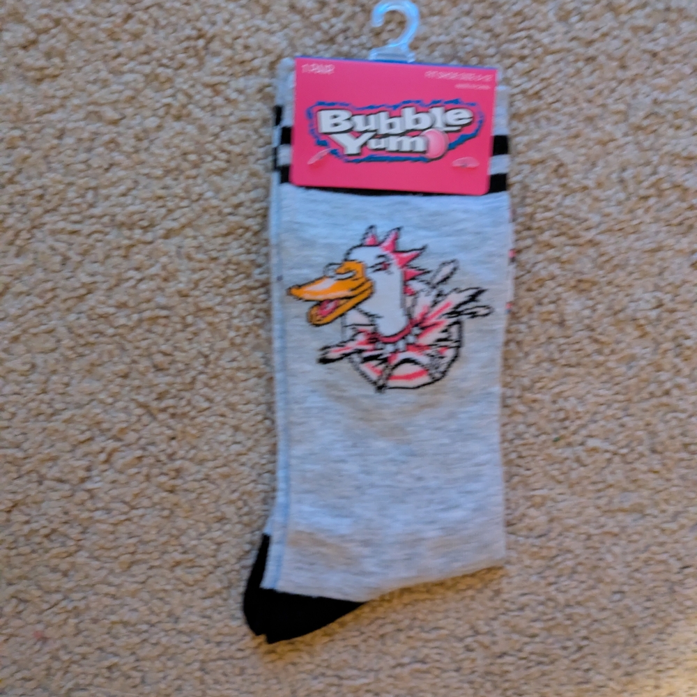Gray and Black Men's Socks